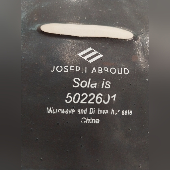 Joseph Abboud Solaris Brown glazed ceramic square salad plate - Picture 5 of 7